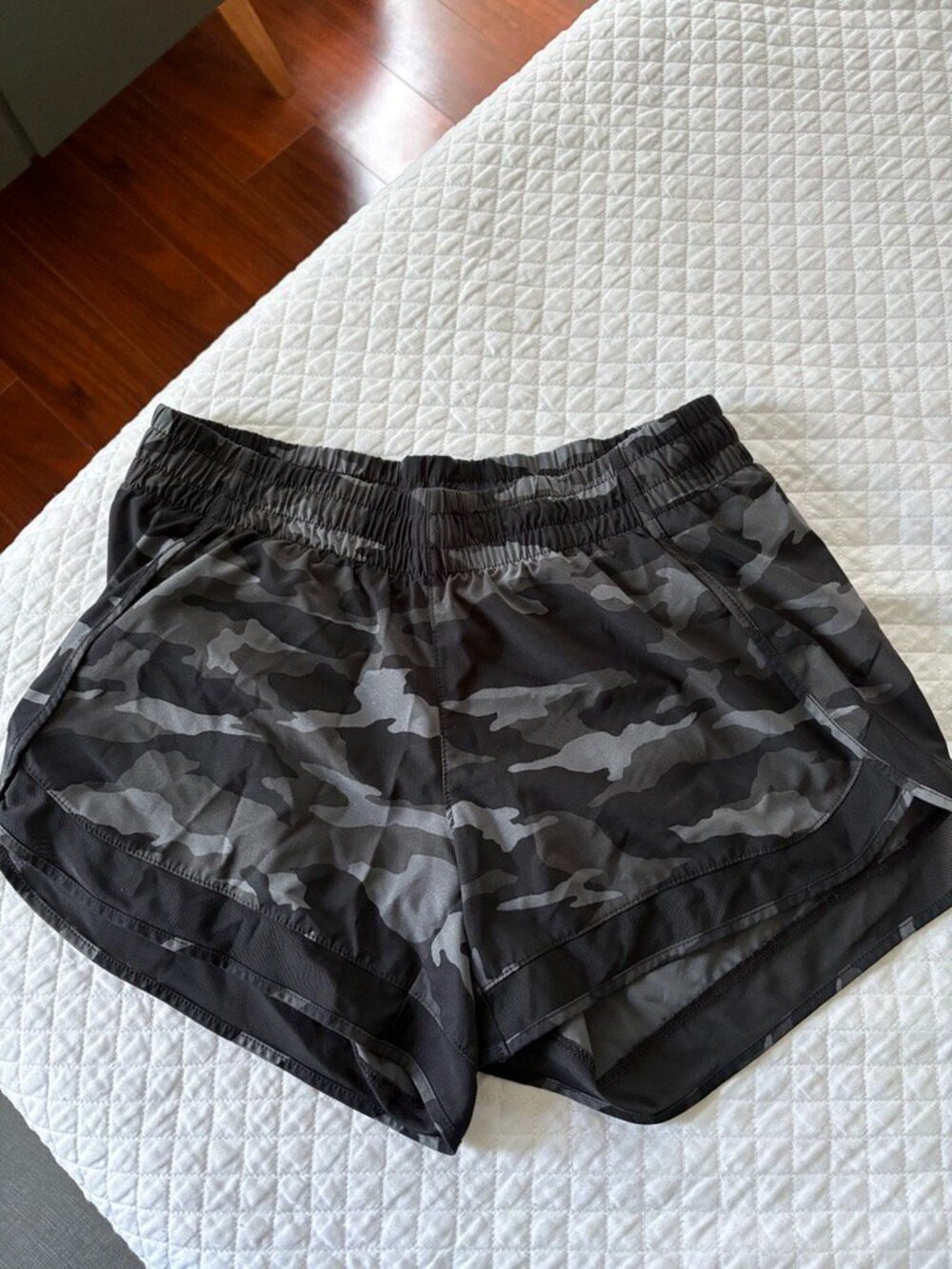 Athleta Black Camo Running Shorts | 3" | Women's Size S - Picture 2 of 3